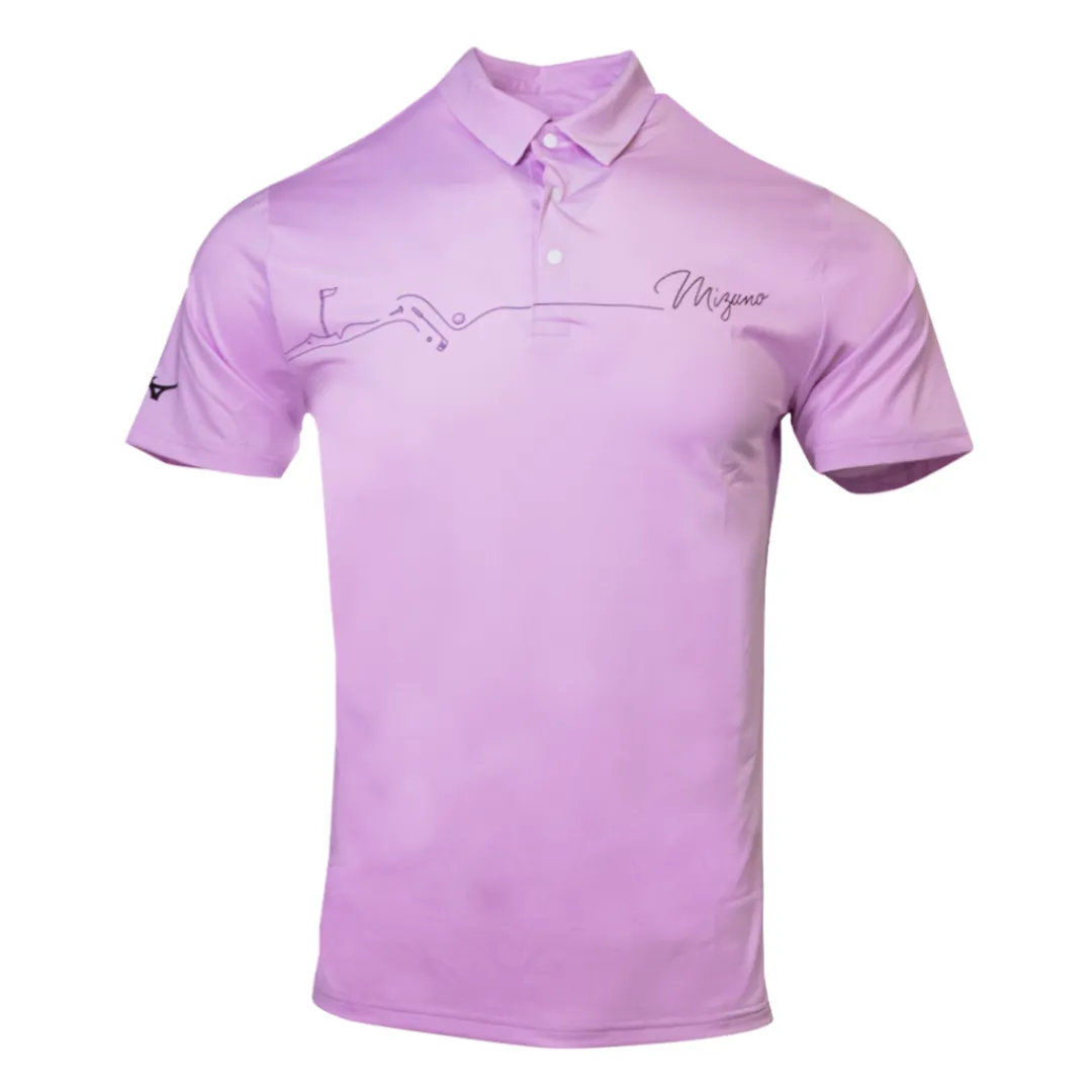 Mizuno GOLF COURSE PRINT POLO MEN* Tops